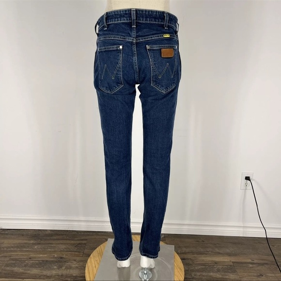 Wrangler Peter Max Retro Tapered Blue Denim Jeans Size 32x31 - Picture 5 of 13